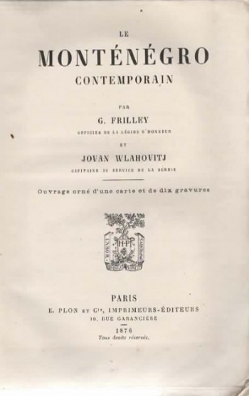 Frilley Gabriel: Le Monténégro contemporain